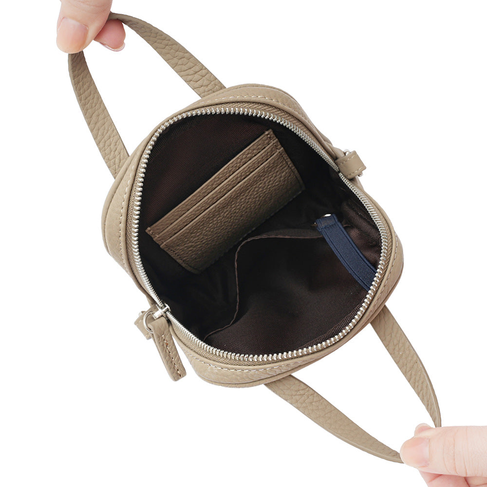 Mini Genuine Leather Phone Crossbody Bag - image 4
