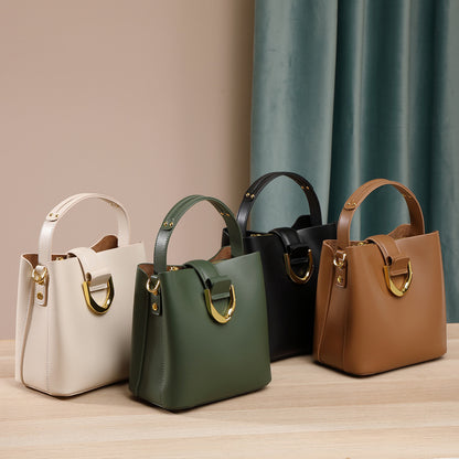 Mini Genuine Leather Top Handle Crossbody Bag - image 5