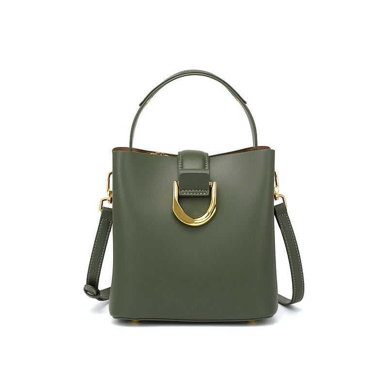 Mini Genuine Leather Top Handle Crossbody Bag - image 7