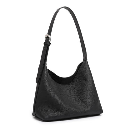 Minimal Genuine Leather Bucket Shoulder Bag - image 6