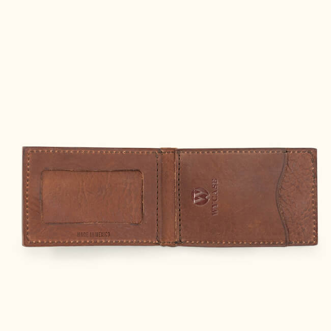 Aaronscase Genuine Leather Money Clip Wallet (Wholesale/Manufacturer)