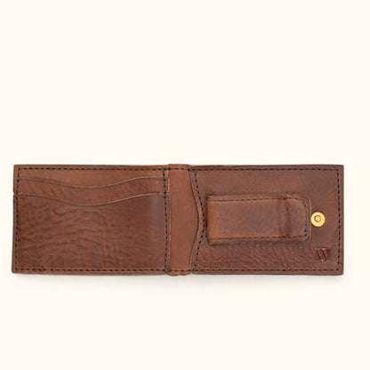 Aaronscase Genuine Leather Money Clip Wallet (Wholesale/Manufacturer)