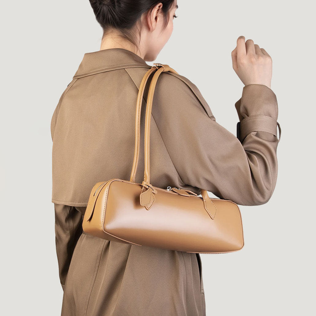 Multi-Compartment Genuine Leather Work Tote Bag - image 3