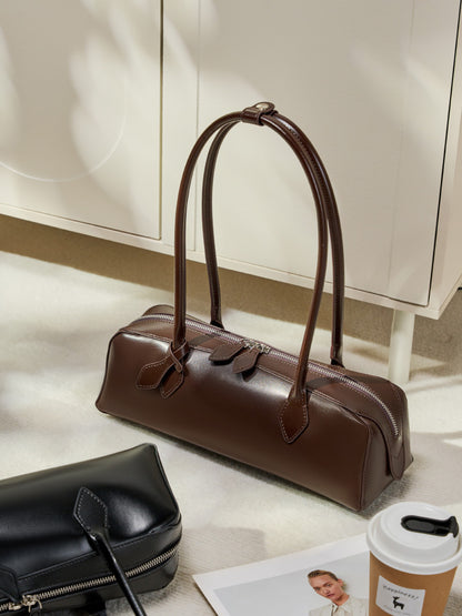 Multi-Compartment Genuine Leather Work Tote Bag - image 5