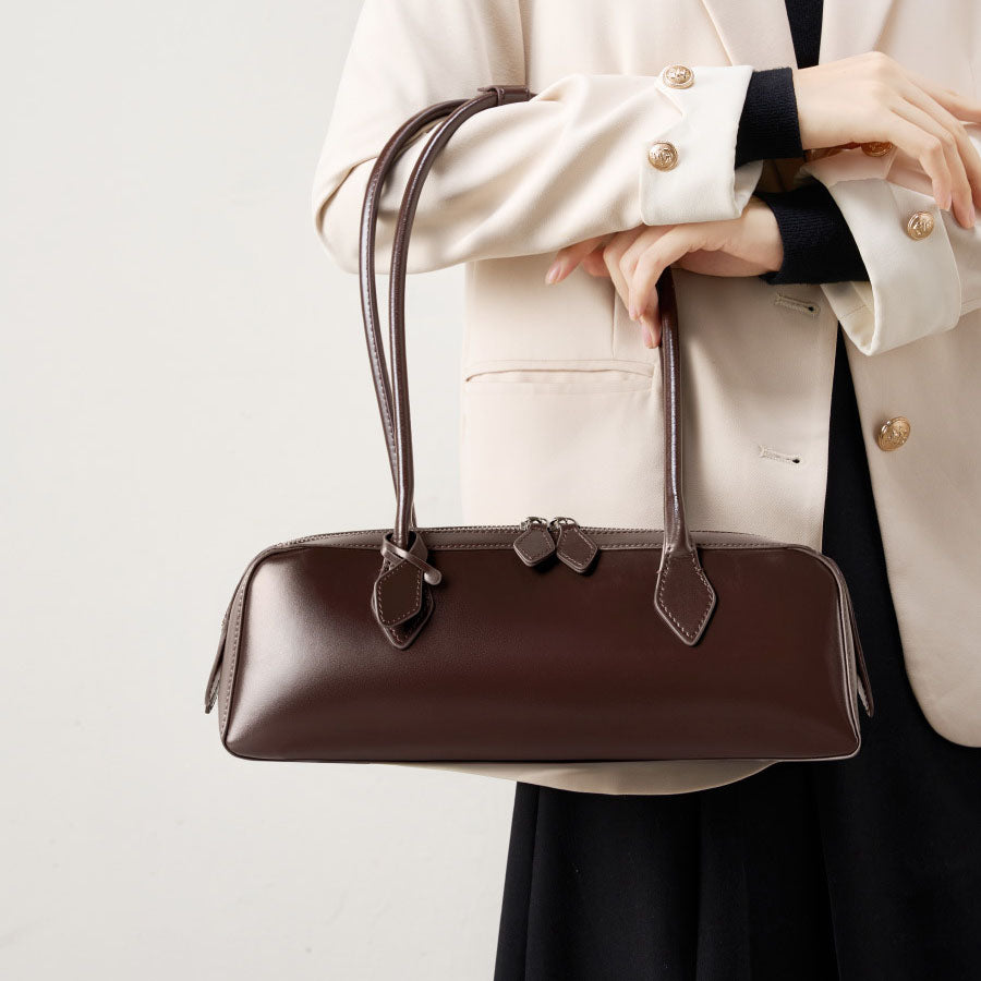 Multi-Compartment Genuine Leather Work Tote Bag - image 6