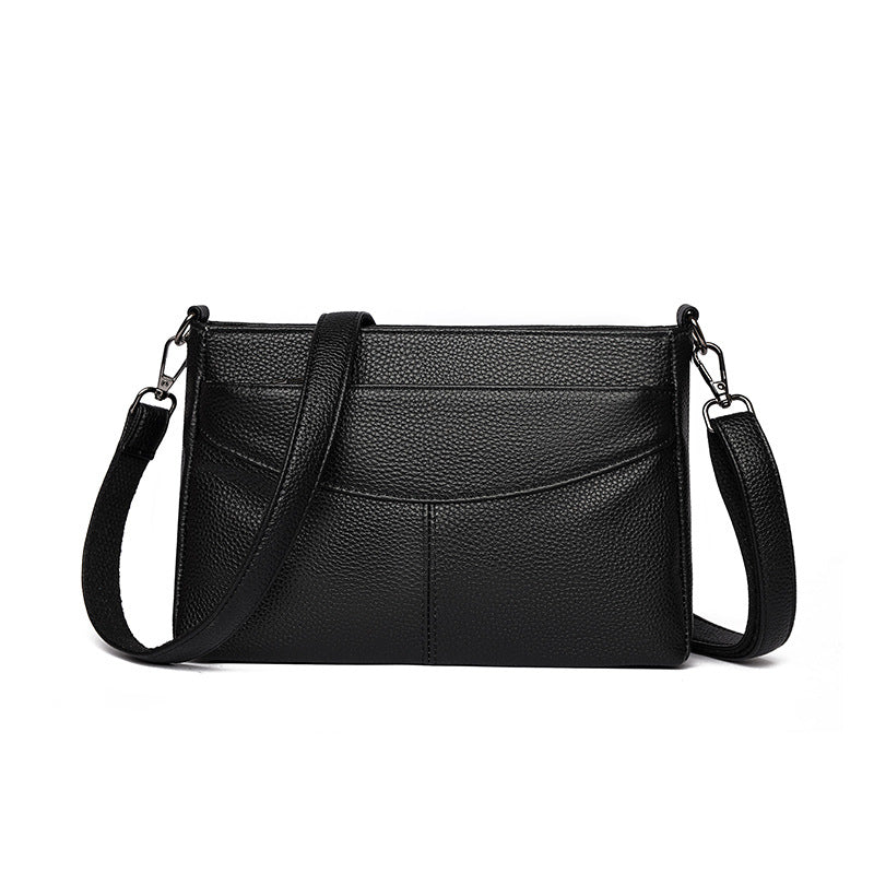 Multi-Layer Genuine Leather Crossbody Bag - image 5