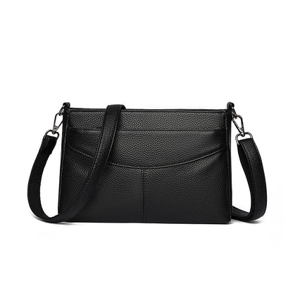 Multi-Layer Genuine Leather Crossbody Bag - image 5