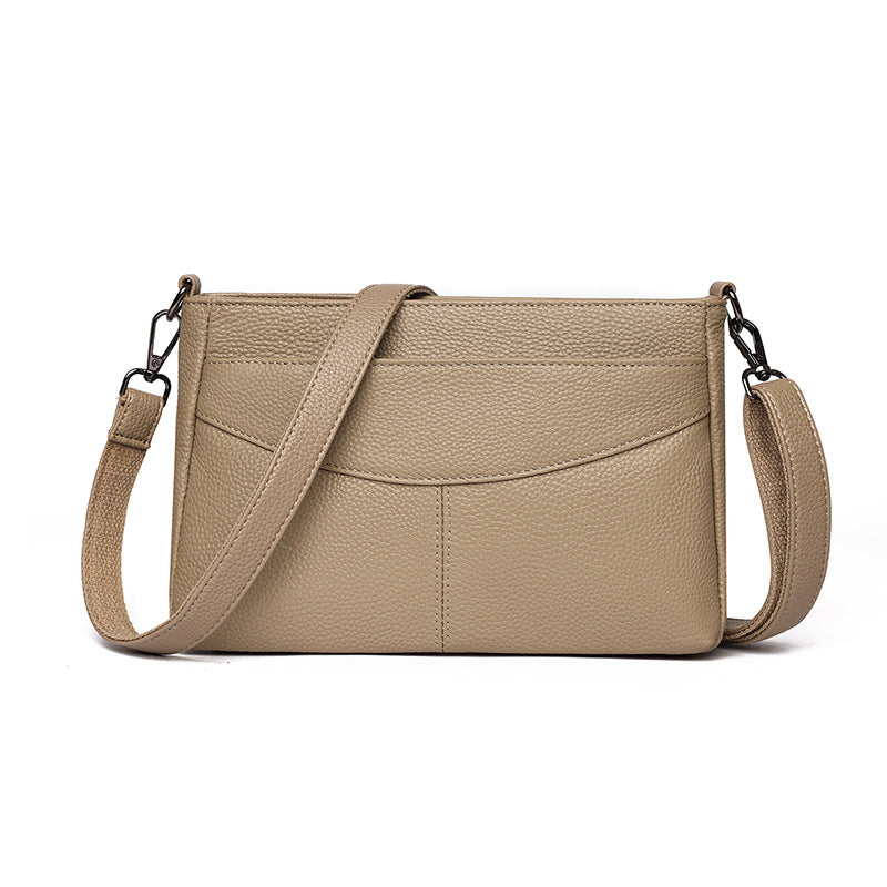 Multi-Layer Genuine Leather Crossbody Bag - image 6