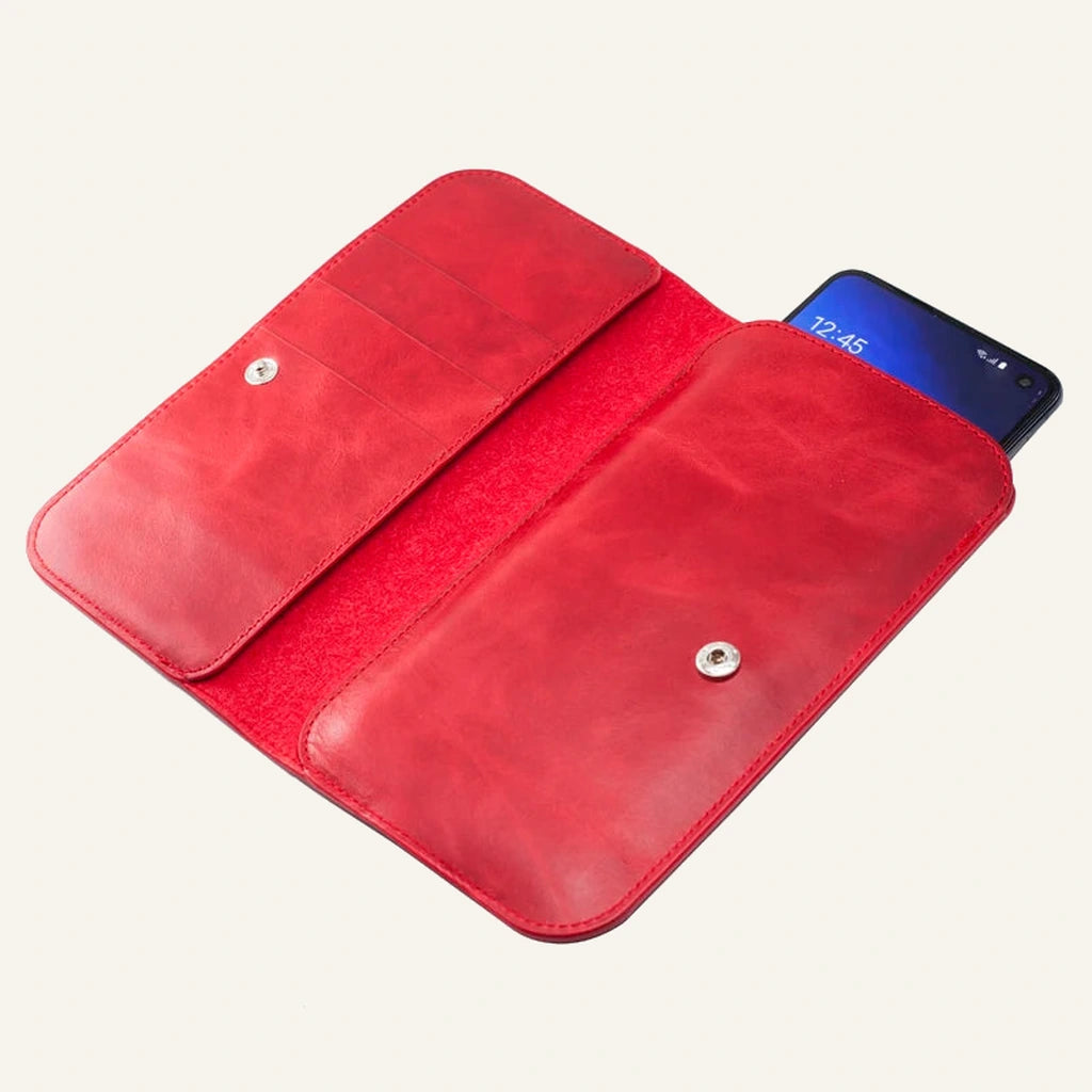 Natural Leather Slim Shockproof Wallet Phone Case for Custom Phone Models (Wholesale/OEM) - #F6F3ED square main image