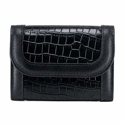 Private label crocodile-embossed leather accordion card holder for wholesale OEM production - image 2