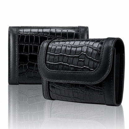 Private label crocodile-embossed leather accordion card holder for wholesale OEM production - image 4