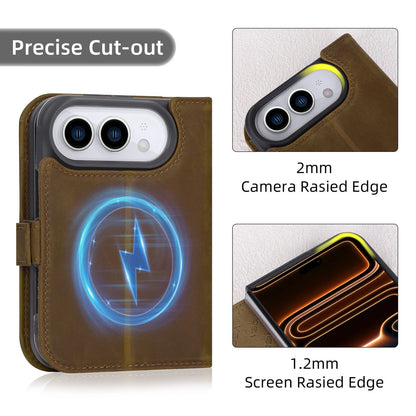 Private label genuine leather wallet case for iPhone 18 Duo wholesale OEM development - image 4