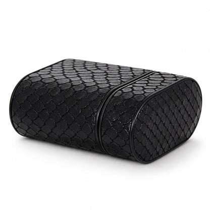 Private label black snake-embossed leather AirPods 1 and 2 case for wholesale OEM production - image 3