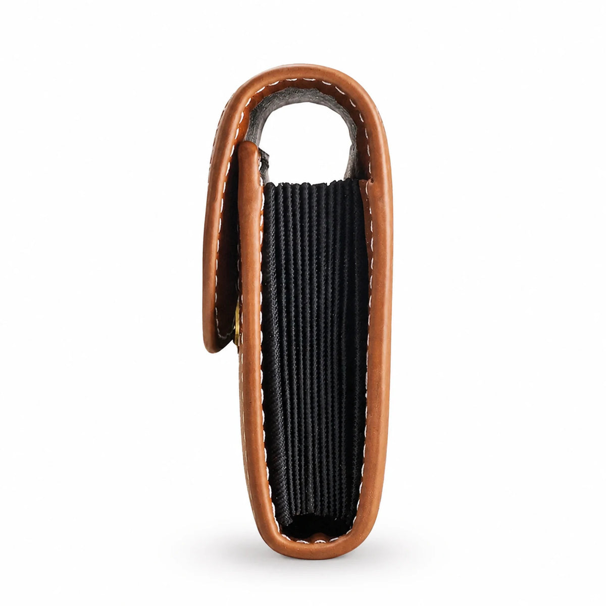 Private label two-tone genuine leather accordion card holder for wholesale OEM production - image 6