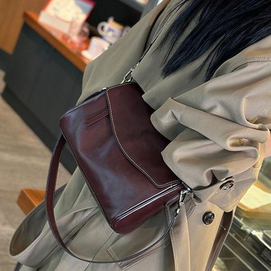 Slim Genuine Leather Pouch Crossbody Bag - image 2