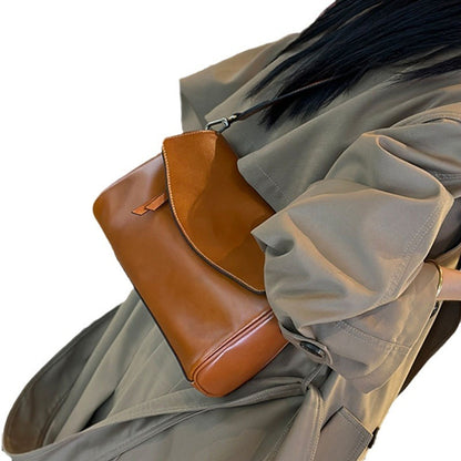 Slim Genuine Leather Pouch Crossbody Bag - image 5