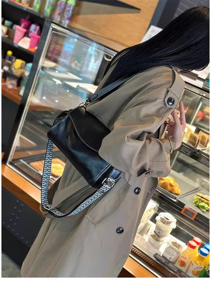 Slim Genuine Leather Pouch Crossbody Bag - image 7