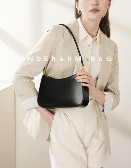 Slim Genuine Leather Shoulder Bag - image 8