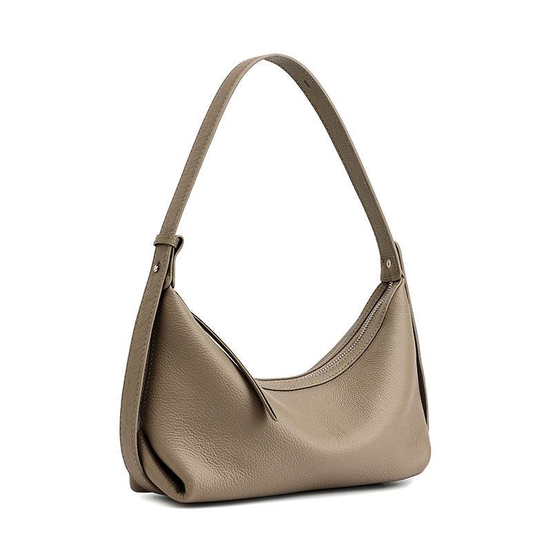 Slim Genuine Leather Shoulder Bag - image 6