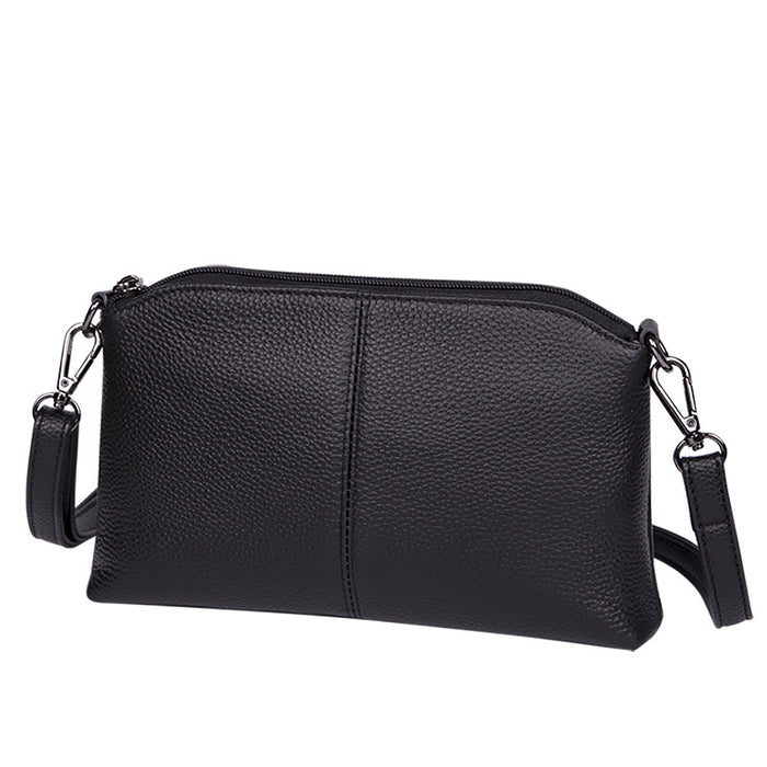 Slim Multi-Pocket Genuine Leather Crossbody Bag - image 2
