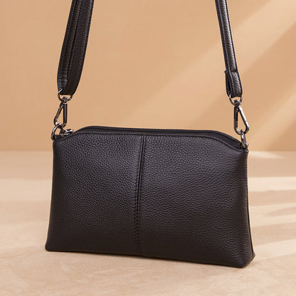 Slim Multi-Pocket Genuine Leather Crossbody Bag - image 4