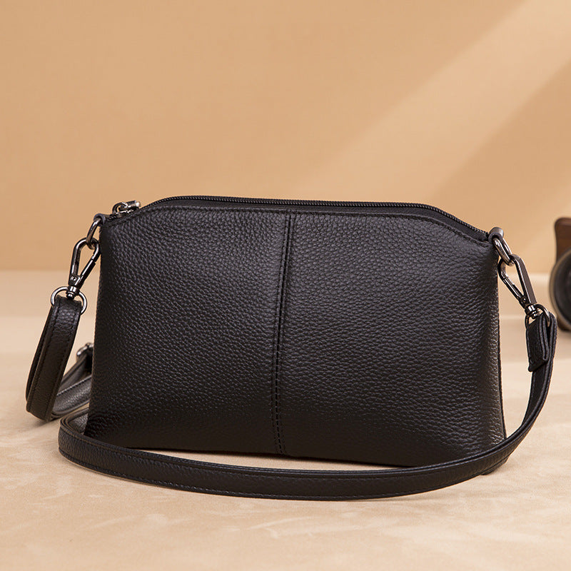 Slim Multi-Pocket Genuine Leather Crossbody Bag - image 7