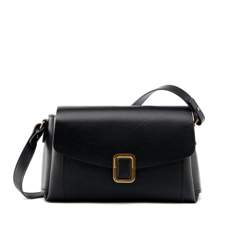 Square Genuine Leather Shoulder Handbag - image 7
