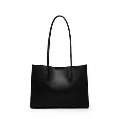 Structured Genuine Leather Work Tote Bag - image 7