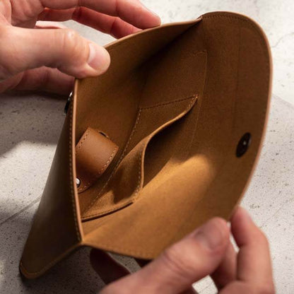 Aaronscase Genuine Leather Sunglass Case (Wholesale/Manufacturer)