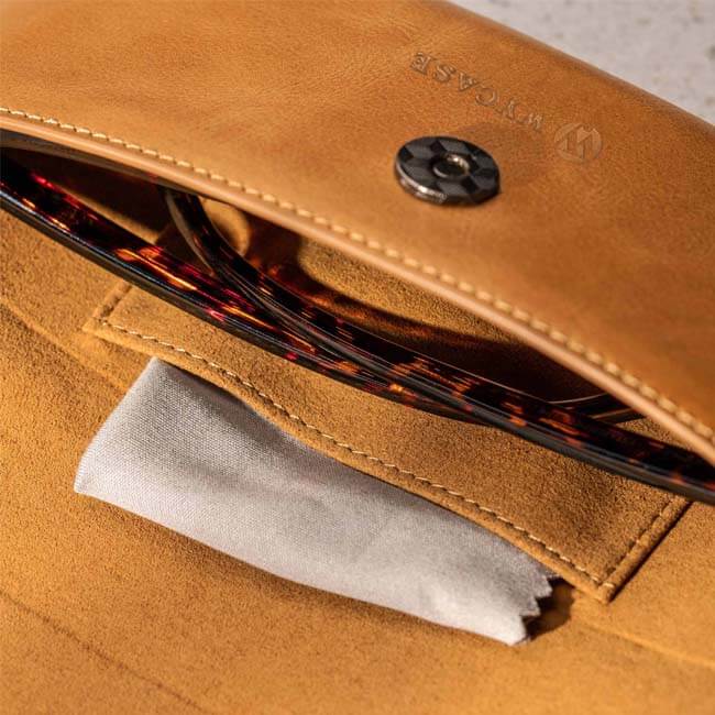 Aaronscase Genuine Leather Sunglass Case (Wholesale/Manufacturer)