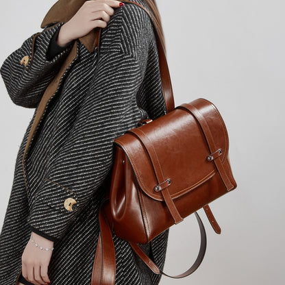 Vintage Genuine Leather Backpack - image 4