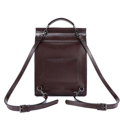Vintage Genuine Leather Business Backpack - image 4