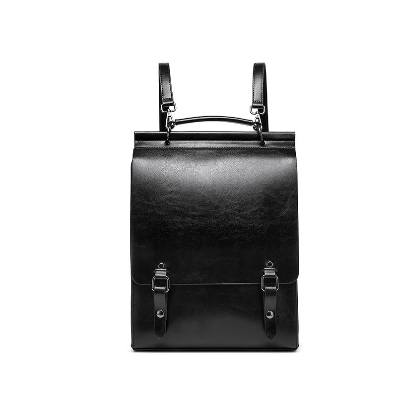 Vintage Genuine Leather Business Backpack