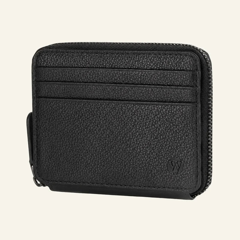 Genuine Leather Coin Purse with Zipper and Gift Box — Custom OEM — original color preview image