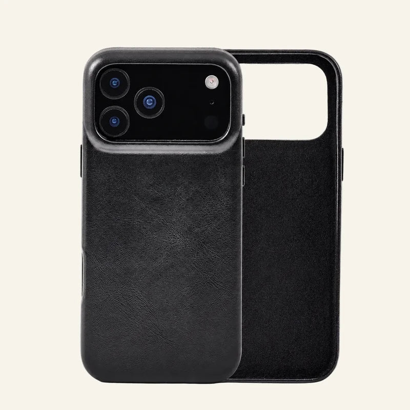 Slim Genuine Leather Phone Case for iPhone 17 Pro Max — Custom OEM — original color preview image