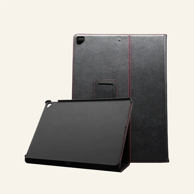 Housse folio en cuir véritable pour iPad Pro 12,9 (fabrication OEM et vente en gros) — original color preview image