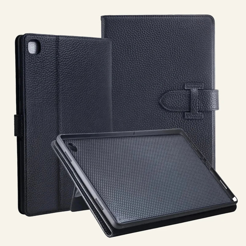 Pebble Leather iPad/Tablet Case for Samsung Galaxy Tab A Series — Custom OEM — original color preview image