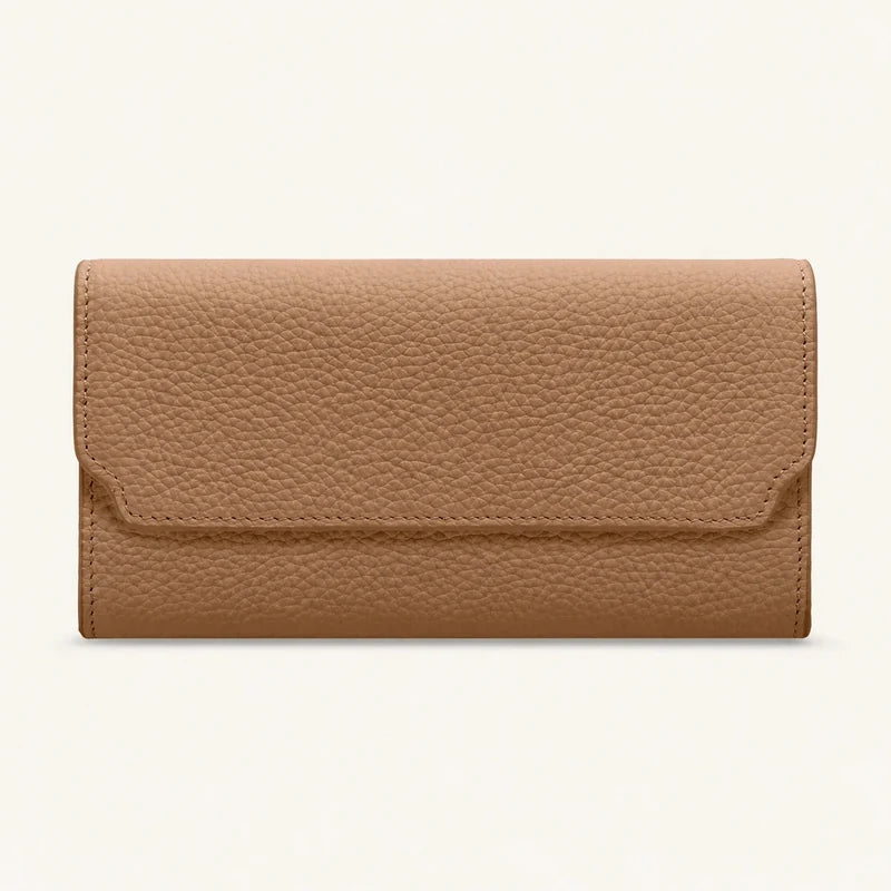 Leather Long Flap Wallet — Custom OEM — original color preview image